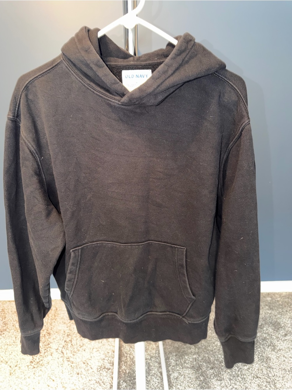 Old Navy Black Pullover Hoodie Sweatshirt